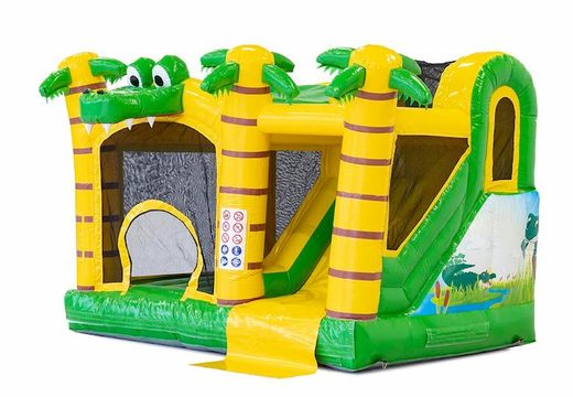 Achetez un château gonflable multijoueur sur le thème du crocodile avec ou sans baignoire pour enfants chez JB Gonflables France. Commandez des châteaux gonflables en ligne chez JB Gonflables France