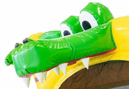 Commandez un château gonflable multijoueur sur le thème du crocodile avec ou sans baignoire pour enfants chez JB Gonflables France. Achetez des châteaux gonflables en ligne chez JB Gonflables France