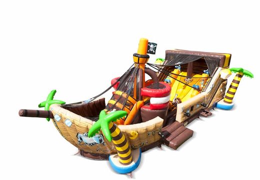 Commandez le château gonflables à canons à balles Mega Pirate Shooter en forme de bateau avec jeu de tir et toboggan pour les enfants. Achetez des château gonflables à canons à balles en ligne chez JB Gonflables France