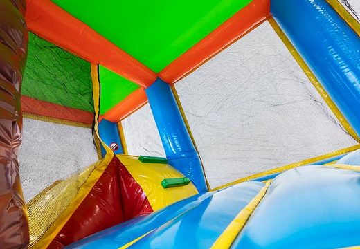 Achat château gonflable multi avec piscine dans le thème Hawaï pour les enfants. Commandez des châteaux gonflables chez JB Gonflables France