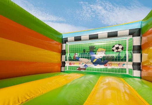 Mini château gonflable sur le thème du football à acheter pour les enfants. Achetez des châteaux gonflables en ligne chez JB Gonflables France