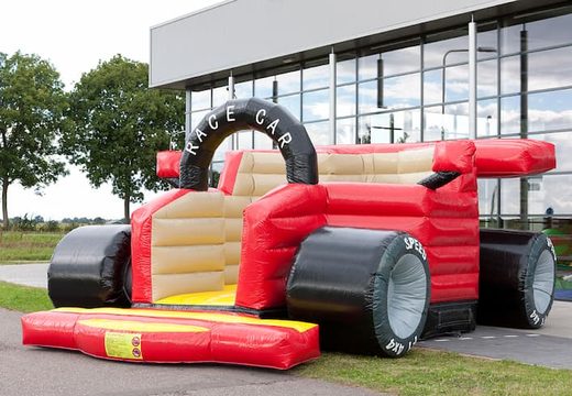 Achetez un super château gonflable en forme de véritable voiture de course de formule 1 pour enfants. Commandez des châteaux gonflables en ligne chez JB Gonflables France