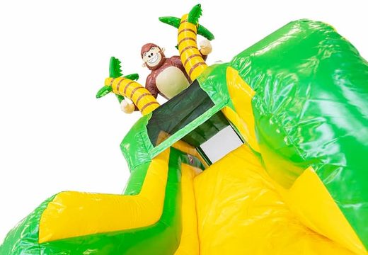 Achetez un château gonflable multijoueur sur le thème de la jungle comprenant un objet 3D d'un gorille avec ou sans baignoire pour enfant chez JB Gonflables France. Commandez des châteaux gonflables en ligne chez JB Gonflables France