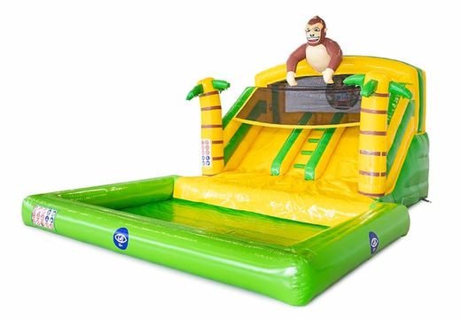 Commandez un château gonflable Splashy Slide Jungle pour enfants chez JB Gonflables France. Achetez des châteaux gonflables en ligne chez JB Gonflables France