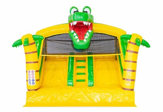 Achetez un château gonflable multijoueur sur le thème du crocodile avec baignoire connectable pour enfants chez JB Gonflables France. Commandez des châteaux gonflables en ligne chez JB Gonflables France
