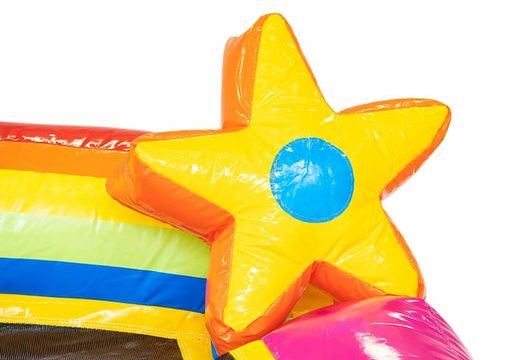 toboggan gonflable licorne avec étoile en 3D disponible chez JB Gonflables