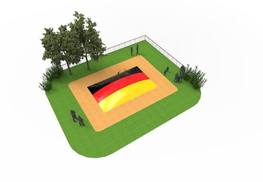 Airmountain gonflable dans le thème du drapeau allemand pour les enfants. Achetez des airmountains gonflables maintenant en ligne chez JB Gonflables France
