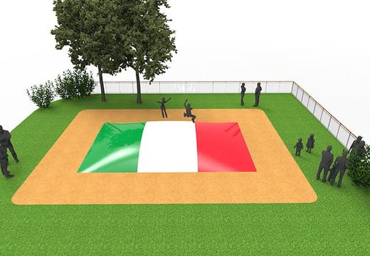 Commandez un airmountain gonflable sur le thème du drapeau italien pour les enfants. Achetez des airmountains gonflables maintenant en ligne chez JB Gonflables France