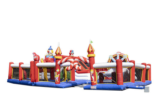 Aire de jeux gonflable sur le thème du cirque pour enfants. Commandez des structure gonflable en ligne chez JB Gonflables France