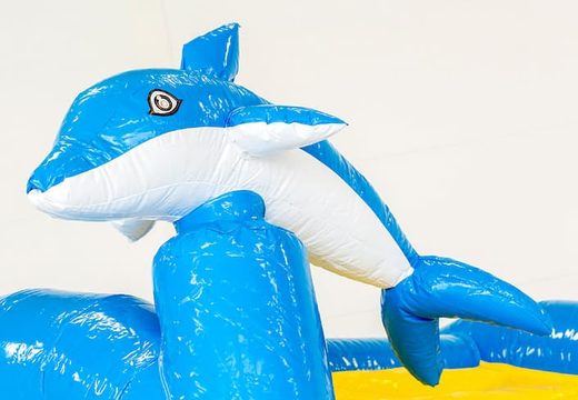 Commandez un mini château gonflable multijoueur de dauphins très amusant avec toboggan pour enfants. Achetez des mini multiplay en ligne chez JB Gonflables France