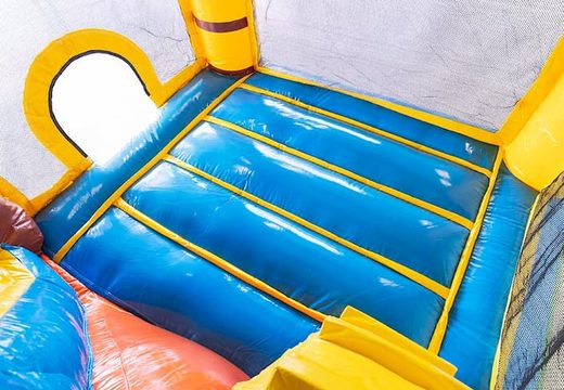 Opblaasbaar Jumpy Happy Splash springkasteel met waterbad te koop in thema tropisch Hawai voor kids bij JB Inflatables