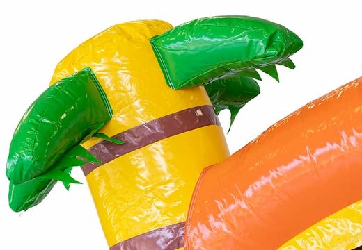 Opblaasbaar Jumpy Happy Splash springkussen met bad kopen in thema tropical Hawai voor kinderen bij JB Inflatables