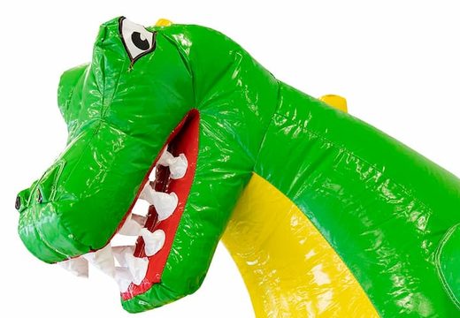 Commandez une petit château gonflable avec toboggan à thème dinosaure pour enfants. Mini château gonflable à vendre chez JB Gonflables France