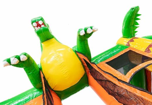 Mini château gonflable multijoueur sur le thème des dinosaures avec toboggan à vendre. Achetez des petit château gonflable avec toboggan pour enfants en ligne chez JB Gonflables France