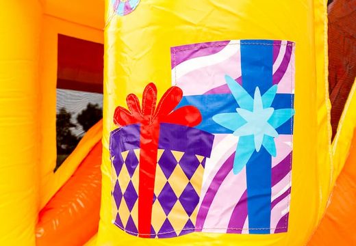 Commandez un petit videur multijoueur gonflable d'intérieur dans un thème de fête joyeuse pour les enfants. Achetez des mini château gonflable en ligne chez JB Gonflables France