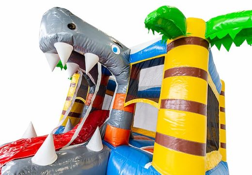 Achetez une mini château gonflable multijoueur sur le thème des requins avec toboggan pour les enfants. Achetez des petit château gonflable avec toboggan chez JB Gonflables France