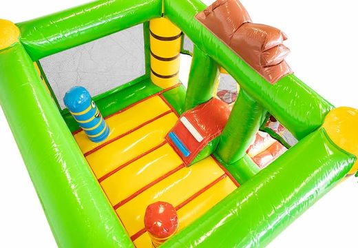 Achetez un mini château lion gonflable avec toboggan pour enfants chez JB Inflatables. Mini multiplay à vendre chez JB Gonflables France