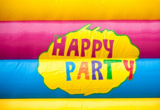 Commander un chateau gonflable multifun fete coloré avec toboggan pour les fetes d'anniversaires
