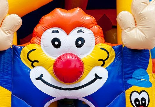 Commandez un châteaux gonflables multiplay de clown moyen avec toboggan pour enfants. Achetez des toboggan châteaux gonflables en ligne chez JB Gonflables France