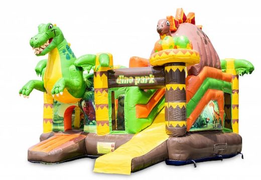 Achetez un châteaux gonflables multiplay dans le thème dinoworld avec toboggan, pour les enfants. Commandez des toboggan châteaux gonflables en ligne chez JB Gonflables France