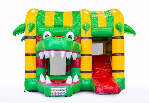 Commandez mini multiplay avec toboggan château gonflable en crocodile pour les enfants. Achetez des mini château gonflable en ligne chez JB Gonflables France