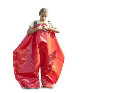 Achetez des pantalons en éponge rouge pour petits et grands. Commandez des articles gonflables en ligne chez JB Gonflables France