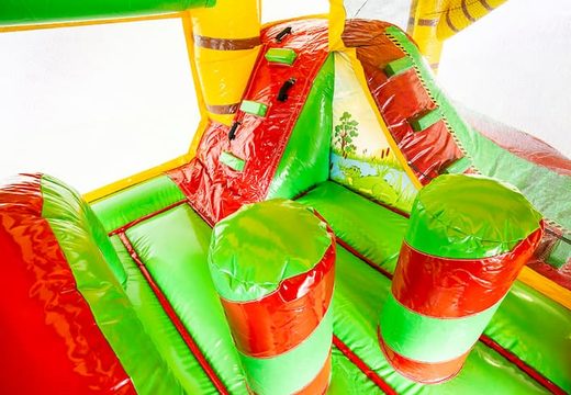 Châteaux gonflables multiplay jungle avec toboggan et achat d'objets 3D pour les enfants. Commandez des toboggan châteaux gonflables en ligne chez JB Gonflables France