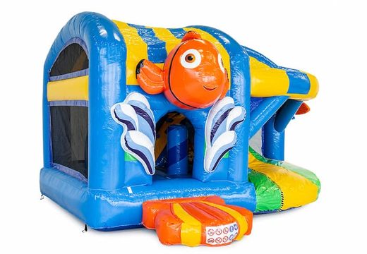 Achetez un châteaux gonflables multiplay moyen Seaworld avec toboggan pour les enfants. Commandez des toboggan châteaux gonflables en ligne chez JB Gonflables France