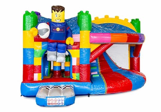 Commandez un châteaux gonflables multiplay en superblocs avec un toboggan pour les enfants. Achetez des toboggan châteaux gonflables en ligne chez JB Gonflables France