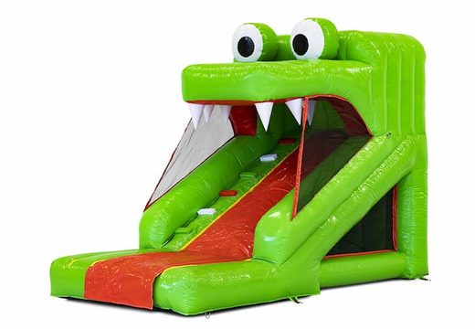 Achetez un petit toboggan crocodile gonflable pour vos enfants. Commandez des toboggans gonflables maintenant en ligne chez JB Gonflables France