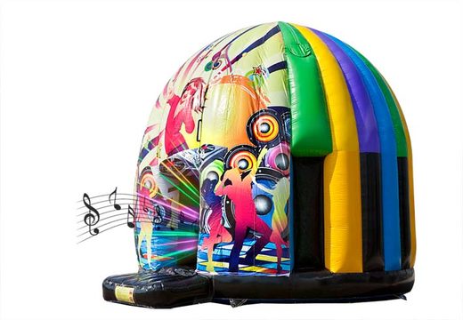 Commandez château gonflable disco gonflable 5,5 mètres dans plusieurs thèmes pour les enfants