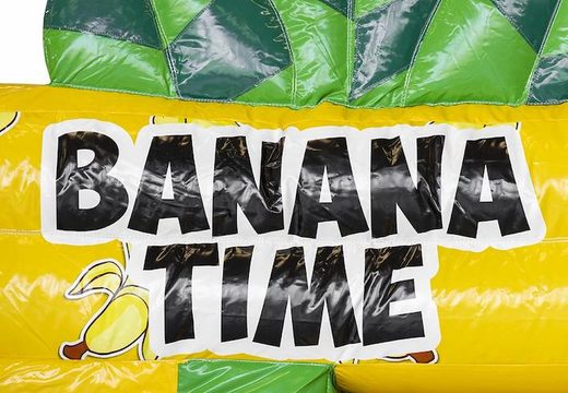 Acheter coussin gonflable thème singe banane avec toboggan pour enfant