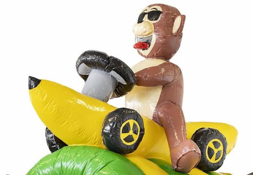 Gonflable gonflable de thème de singe de banane avec la glissière à vendre pour des enfants