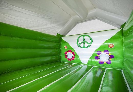 Acheter château gonflable gonflable vert style hippie pour enfant
