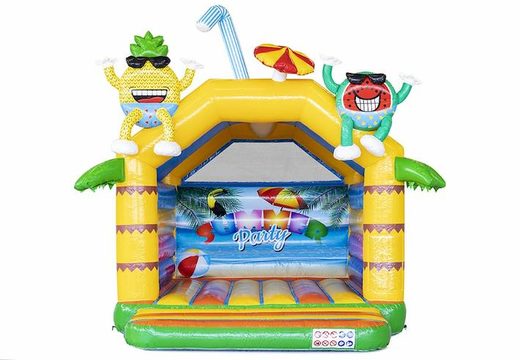 Acheter château gonflable gonflable thème fête d'été avec objets festifs pour enfants