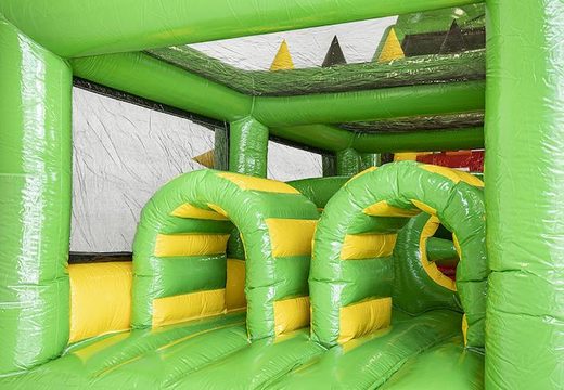 Parcours d'obstacles gonflable crocodile de 19m avec objets 3D assortis pour les enfants. Achetez des parcours d'obstacles gonflables en ligne maintenant chez JB Gonflables France