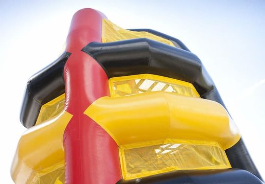 klim Toren opblaasbaar kopen in geel en rood voor zeskamp spel voor kinderen bij JB Inflatables