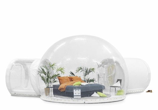 Globe gonflable à vendre avec un tunnel fermé et une entrée transparente