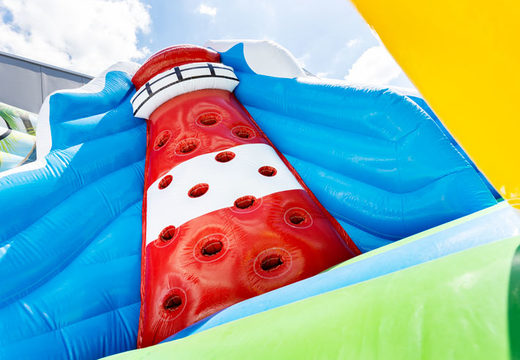 Commandez un grand parc de jeu de château gonflable gonflable sur le thème du monde marin de 15 mètres