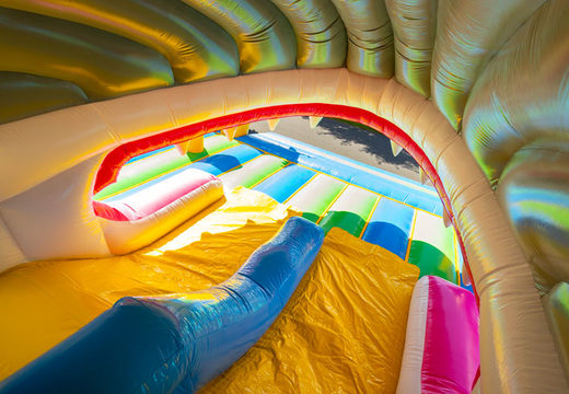 Grand parc de jeu videur gonflable gonflable sur le thème du monde marin de 15 mètres à vendre pour les enfants