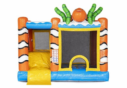 Commandez un château gonflable avec baignoire, toboggan et poisson orange chez JB Inflatables