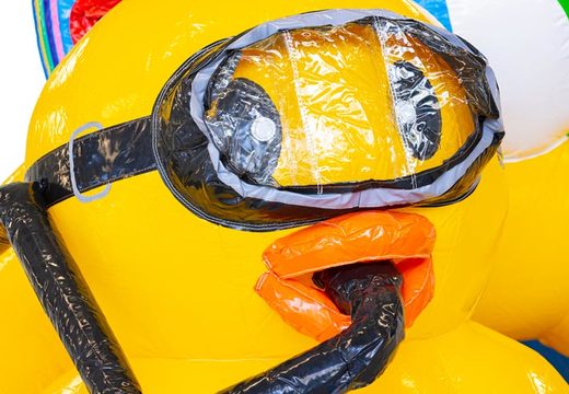 acheter coussin d'air gonflable sur le thème du monde des canards avec toboggan pour enfant