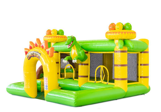 Achetez un château gonflable gonflable sur le thème Dino pour les enfants. Commandez des structures gonflables en ligne chez JB Gonflables France