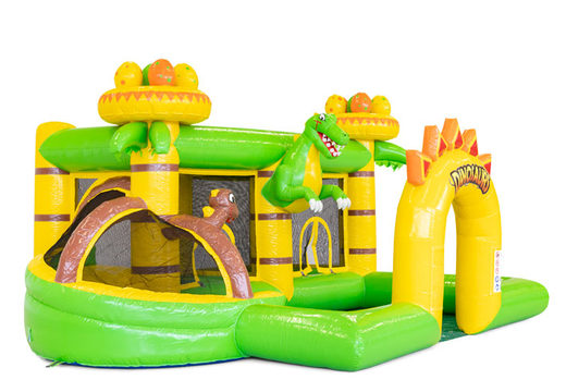 Achetez un parc gonflable coloré sur le thème Dino pour les enfants. Commandez des structures gonflables en ligne chez JB Gonflables France