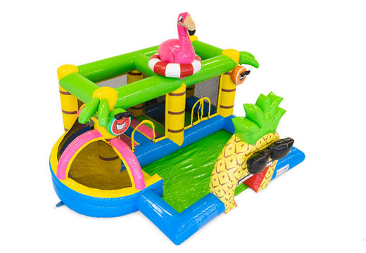 Commandez le château gonflable Flamingo pour les enfants. Achetez des châteaux gonflables en ligne chez JB Gonflables France