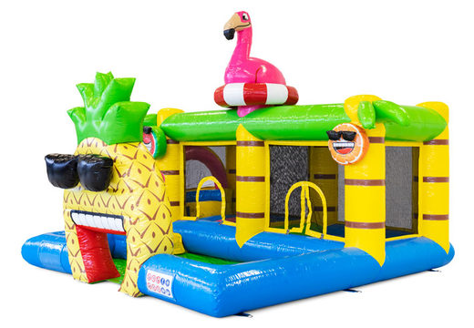 Achetez un château gonflable gonflable sur le thème Flamingo pour les enfants. Commandez des structures gonflables en ligne chez JB Gonflables France