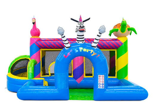 Commandez un château gonflable gonflable sur le thème Party pour les enfants. Achetez des structures gonflables en ligne chez JB Gonflables France