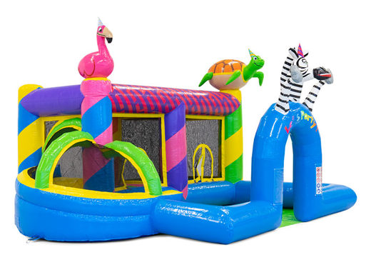Achetez un parc gonflable coloré sur le thème Party pour les enfants. Commandez des structures gonflables en ligne chez JB Gonflables France