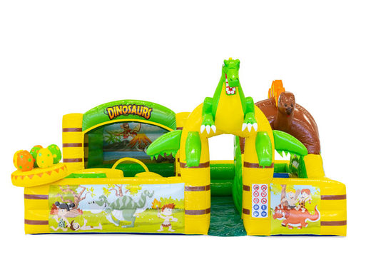 Commandez un château gonflable gonflable sur le thème Dino pour les enfants. Achetez des structures gonflables en ligne chez JB Gonflables France