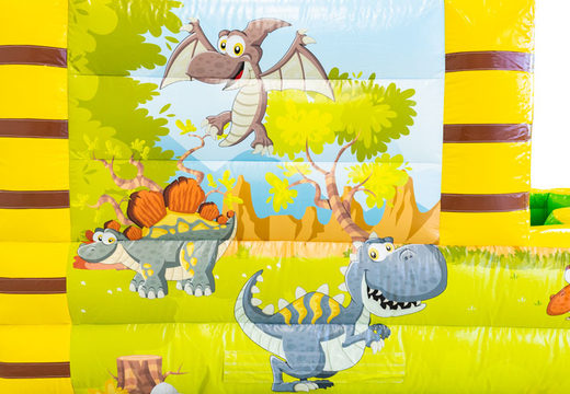 Achetez un château gonflable sur le thème de Dino pour les enfants. Commandez des structures gonflables en ligne chez JB Gonflables France